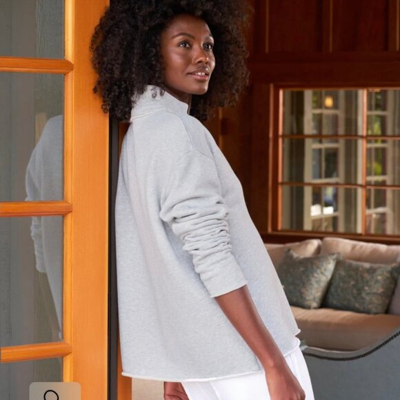 Frank & Eileen Patrick Popover Triple Fleece Pullover - Heather Gray - Picture 4 of 14